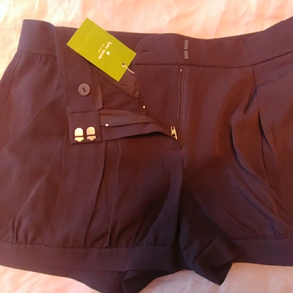 NWT Kate Spade 95% silk short black size0